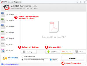 How to use All PDF Converter