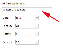 set text watermark before adding it to PDF files