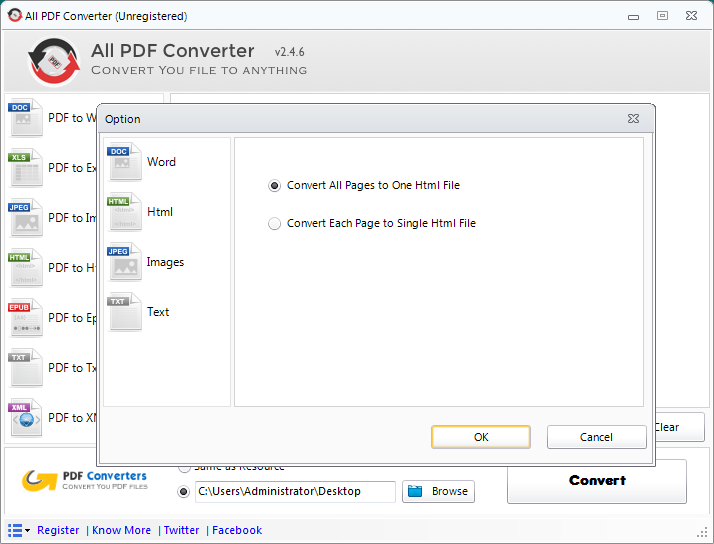 Screenshot of All PDF Converter