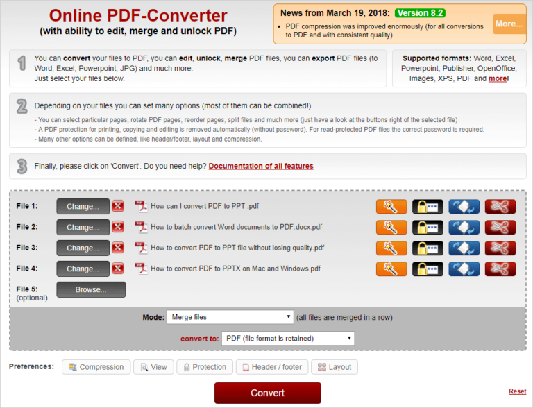 what is the best free pdf merger online